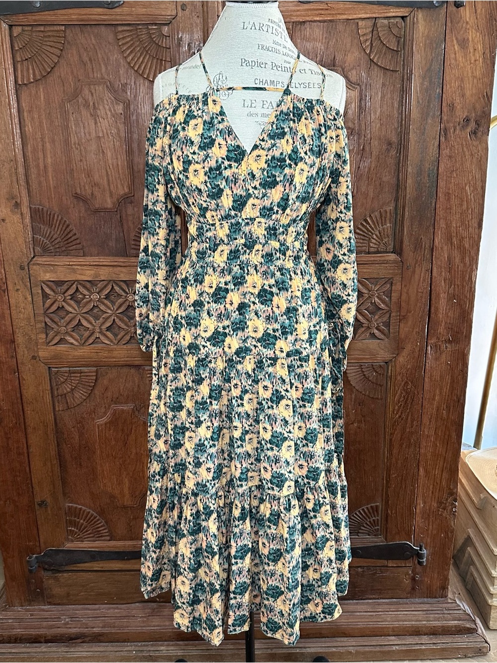 Ulla Johnson Marguerite V Neck Silk Dress Size 6
